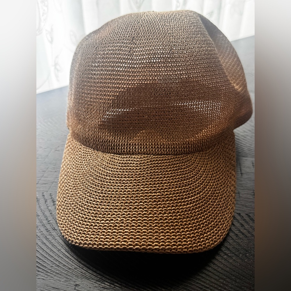 l*space Brown Woven capri baseball cap